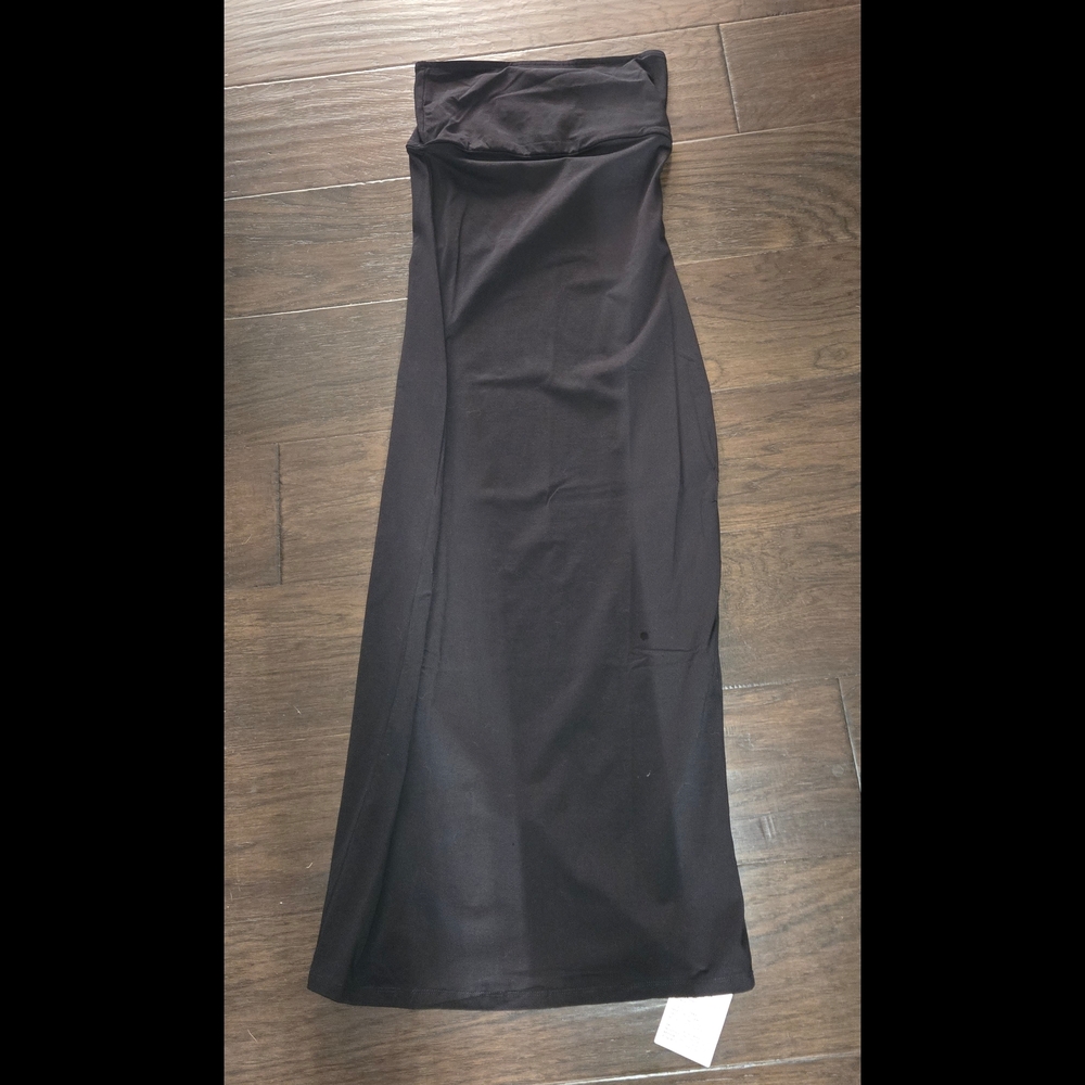 ASOS DESIGN bandeau bodycon midi dress in black